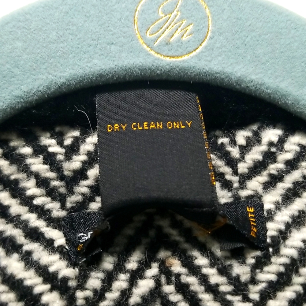 Grace Elements, Black & White Wool Herringbone Ja… - image 7